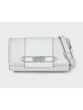 Brighton Interlok ALLIE OFF WHITE Leather Mini Bag Handbag MSRP $335 NWT